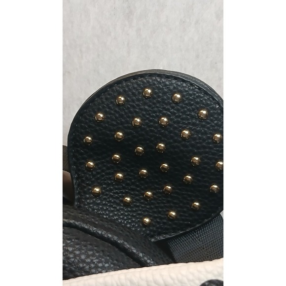 Olivia & Kate New York Womens Black Quilted Mini Backpack Studded Ears Bow - Picture 5 of 16